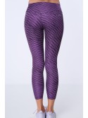 Sports leggings with purple patterns MR15285 - Online store - Boutique